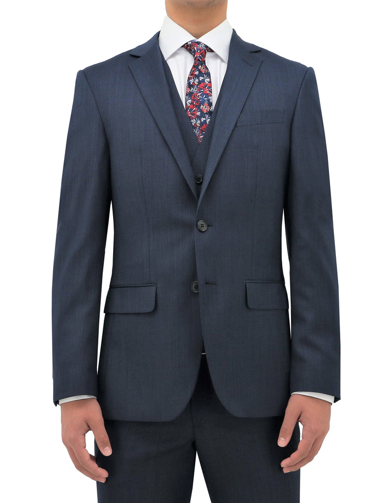 Suit Paris – 101 Michel Jacket Wool Hechter Blue Daniel