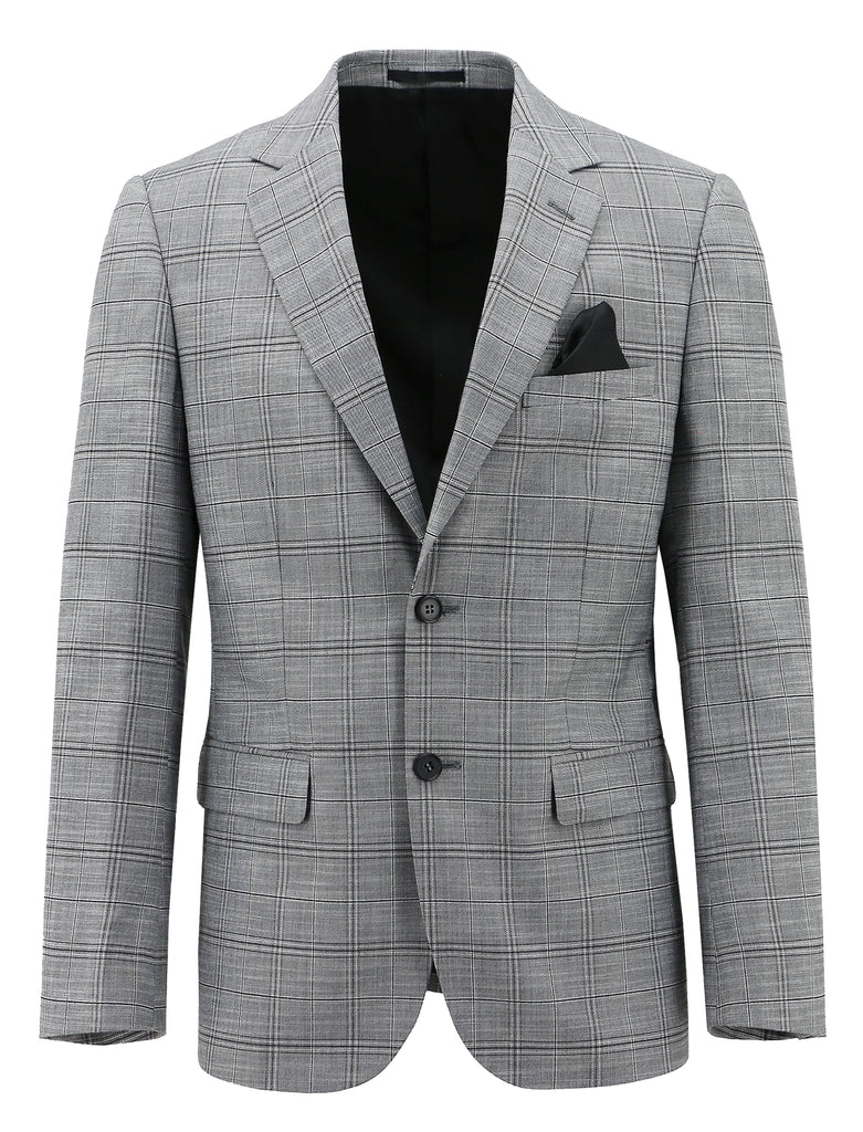 Gray plaid suit on sale jacket