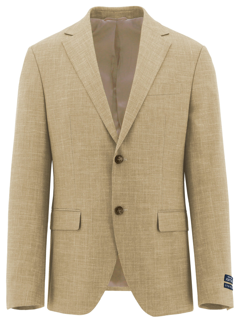 Lazio Yellow Linen Blend Sports Jacket