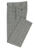 Amalfi Edward Grey Checked Wool Blend Suit