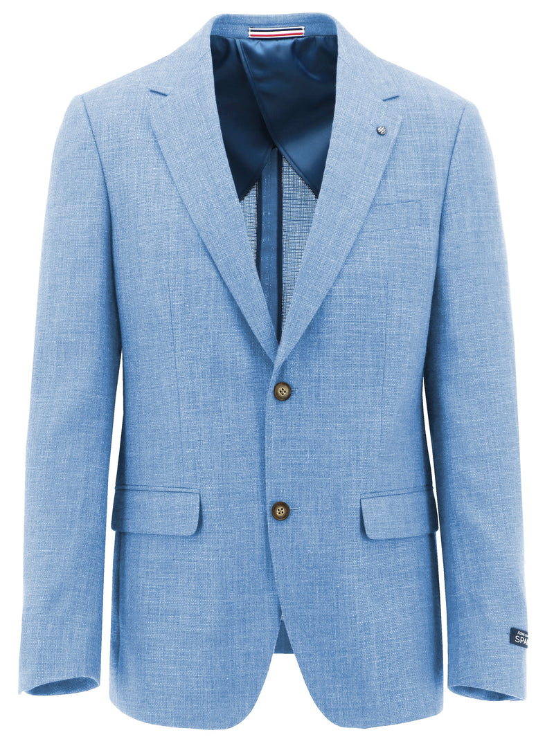 Lazio Light Blue Linen Blend Sports Jacket