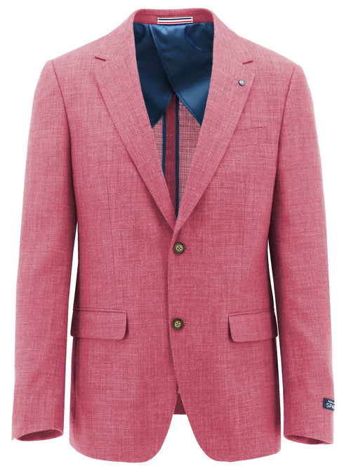 Lazio Pink Linen Blend Sports Jacket