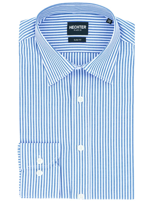 Jacque Business Blue Striped Shirt