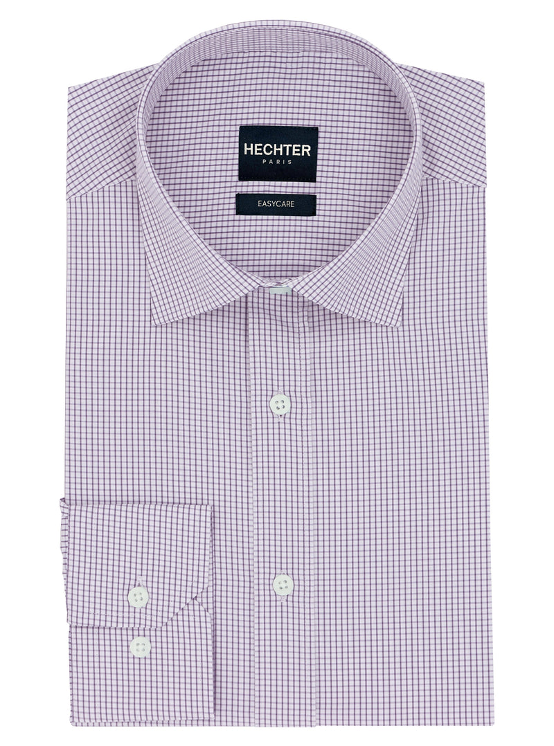 Liberty Business Purple Microchecked Shirt